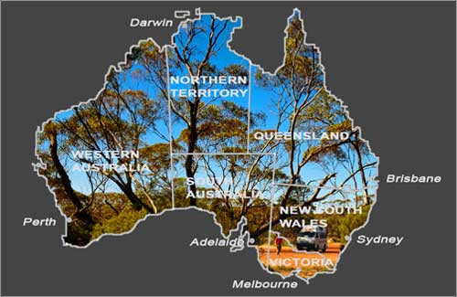 Staaten Australiens