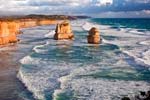 Port Campbell NP: die Zw&ouml;lf Apostel im Abendlicht