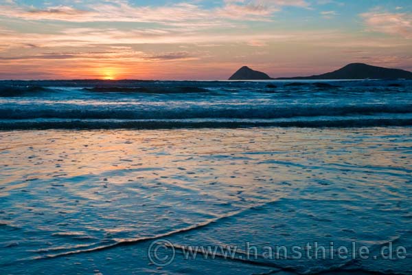 Sonnenuntergang über dem Meer im  Wilsons Promotory NP