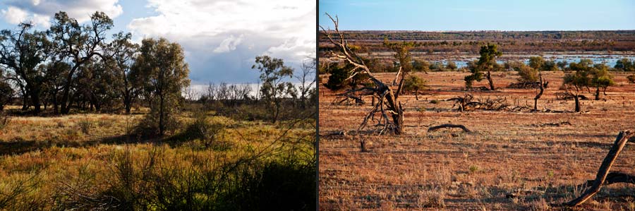 Landschaften in der Chowilla Game Reserve