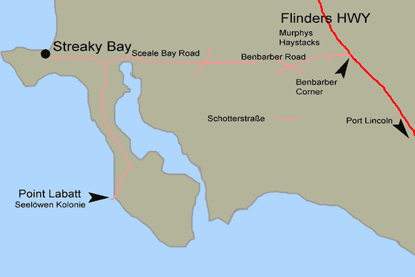 Anfahrt zum Point Labatt