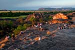 Felsen von Ubirr, Kakadu NP, beim Sonnenuntergang