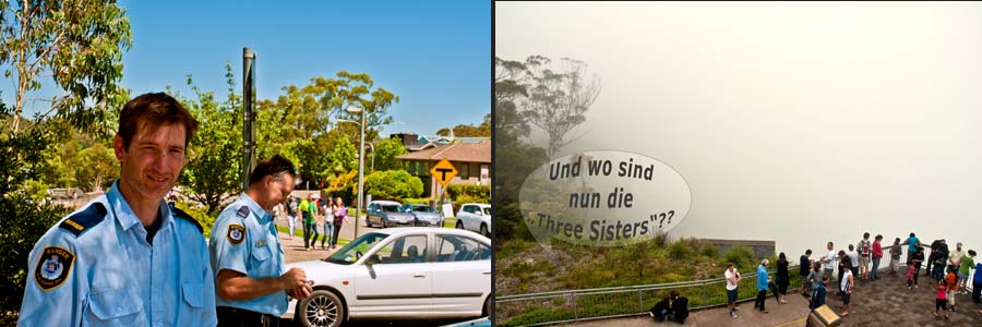 An den 3-Sisters in den Blue Mountains