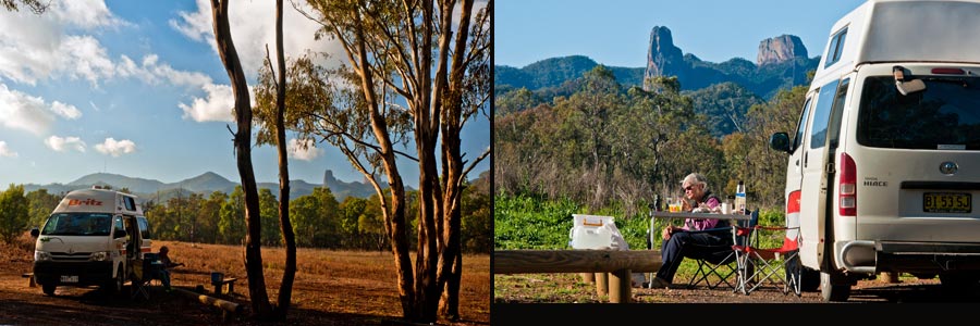 Camp Blackman im Warrumbungle NP