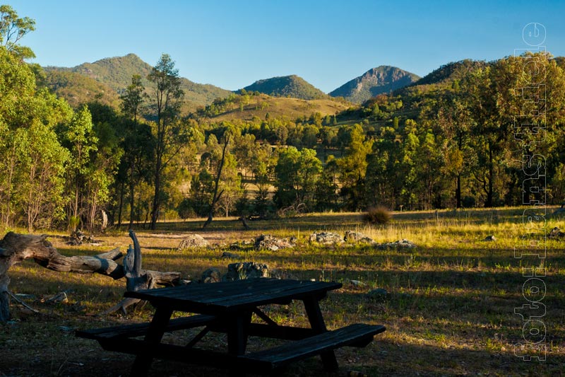 Warrumbungle NP mit den Resten von Vulkanen