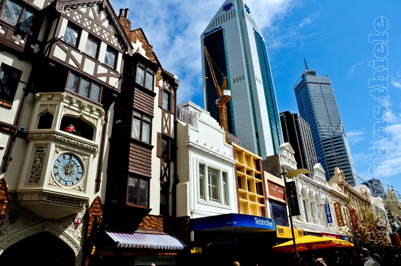 Perth, Innenstadt  mit dem London Court von der Hay Street aus