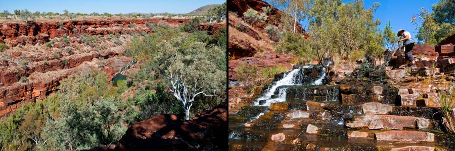 Karijini NP: Dales Gorge mit Fortescue Falls